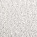 White Boucle Swivel Counter Stool, Single Seat