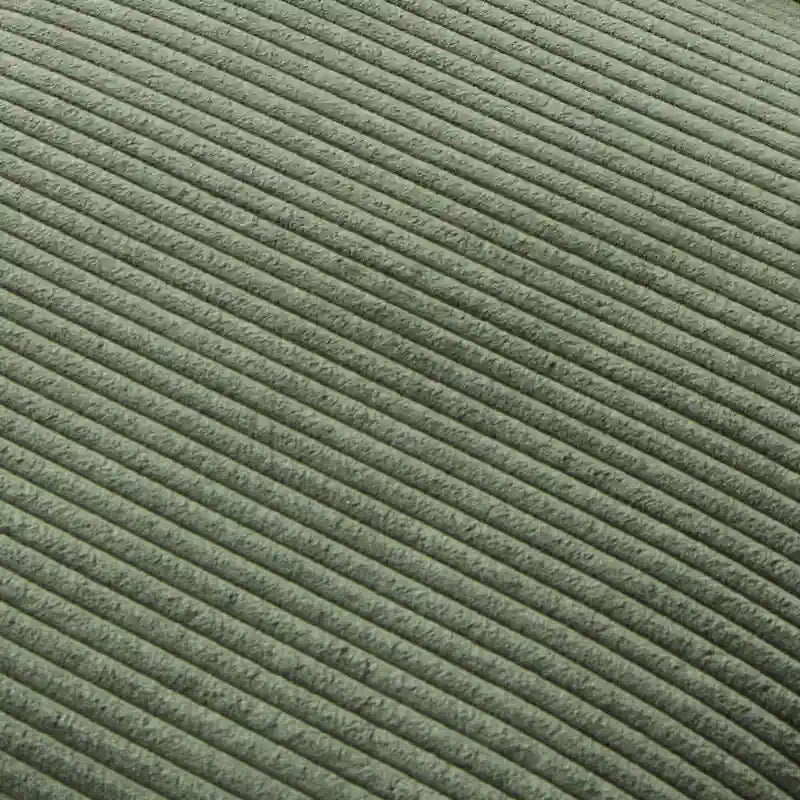 Grey Corduroy Club Chair with Ottoman, Single Seat