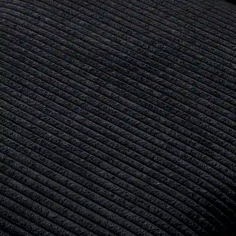Grey Corduroy Club Chair with Ottoman, Single Seat