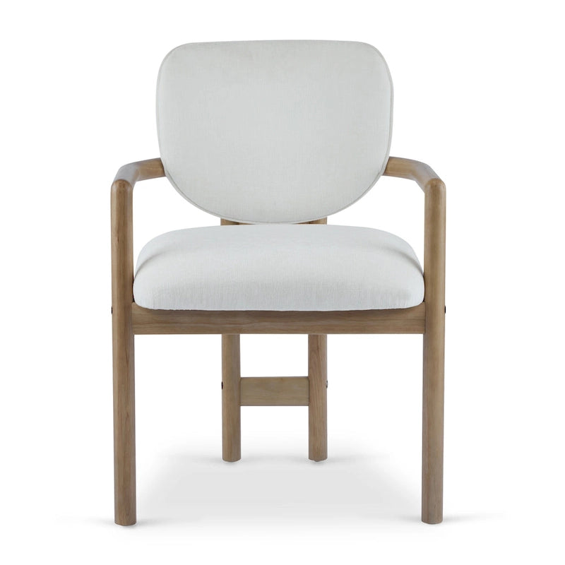 Brown Upholstered Dining Chair, King Louis Style, Set of 2