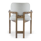 Brown Upholstered Dining Chair, King Louis Style, Set of 2