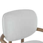 Brown Upholstered Dining Chair, King Louis Style, Set of 2