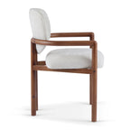 Brown Upholstered Dining Chair, King Louis Style, Set of 2
