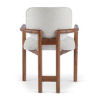 Brown Upholstered Dining Chair, King Louis Style, Set of 2
