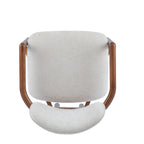 Brown Upholstered Dining Chair, King Louis Style, Set of 2
