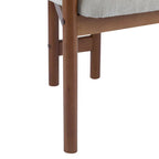 Brown Upholstered Dining Chair, King Louis Style, Set of 2