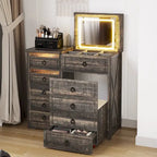 Makeup Vanity With Led Light and Hidden Storage