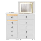 Makeup Vanity With Led Light and Hidden Storage