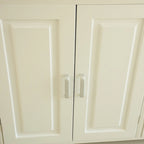 White Kitchen Island Cart with Storage, Single User