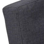 Gray Tufted Fabric Split-Back Convertible Futon, Full, Seats 2