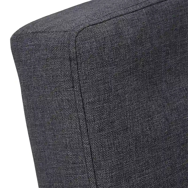 Gray Tufted Fabric Split-Back Convertible Futon, Full, Seats 2