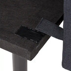Gray Tufted Fabric Split-Back Convertible Futon, Full, Seats 2