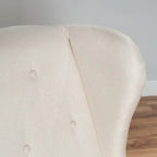 Wingback Accent Chair, Beige / Teal / Light Blue / Grey, Nailhead Trim, Single Seat