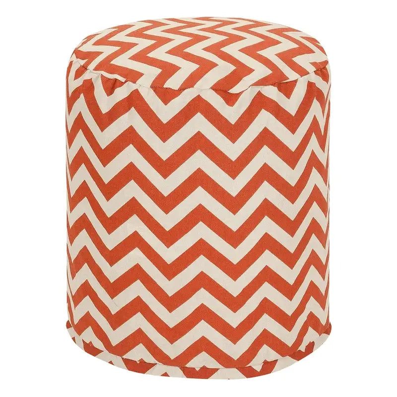 Chevron Ottoman Pouf, Single – Multiple Colors