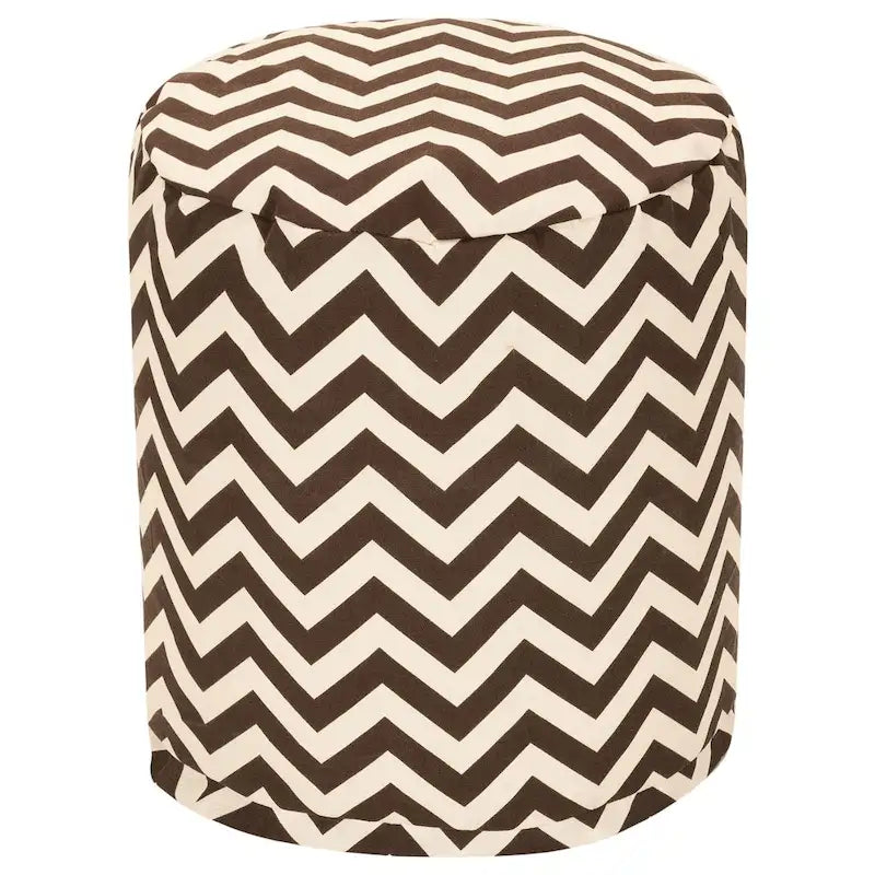Chevron Ottoman Pouf, Single – Multiple Colors