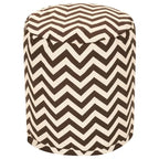 Chevron Ottoman Pouf, Single – Multiple Colors