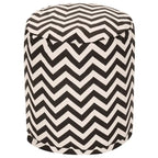 Chevron Ottoman Pouf, Single – Multiple Colors