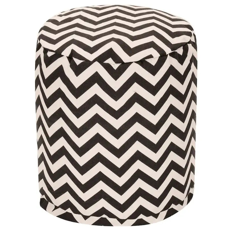 Chevron Ottoman Pouf, Single – Multiple Colors