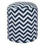 Chevron Ottoman Pouf, Single – Multiple Colors