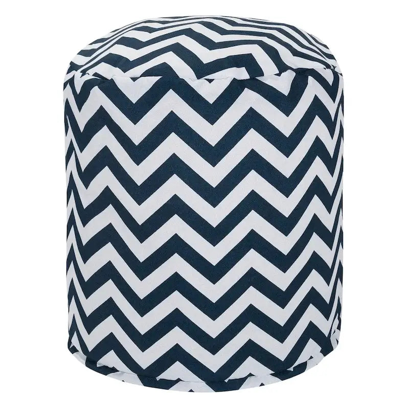 Chevron Ottoman Pouf, Single – Multiple Colors