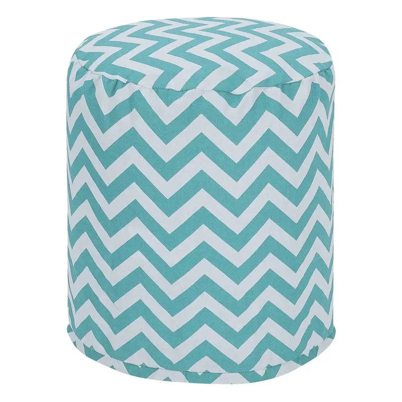 Chevron Ottoman Pouf, Single – Multiple Colors