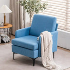 Multi-Color Linen Accent Armchair, Single Seat