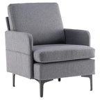 Multi-Color Linen Accent Armchair, Single Seat