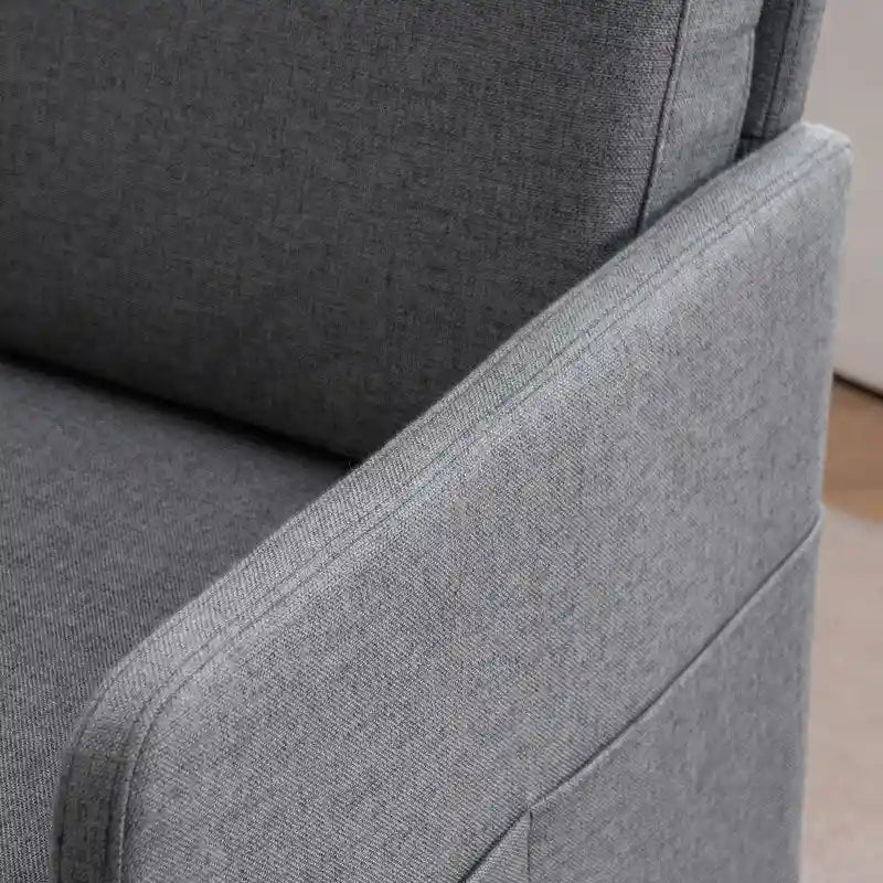 Multi-Color Linen Accent Armchair, Single Seat