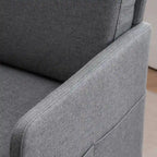 Multi-Color Linen Accent Armchair, Single Seat