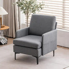 Multi-Color Linen Accent Armchair, Single Seat