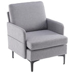 Multi-Color Linen Accent Armchair, Single Seat