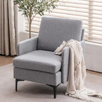 Multi-Color Linen Accent Armchair, Single Seat