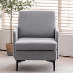 Multi-Color Linen Accent Armchair, Single Seat