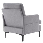 Multi-Color Linen Accent Armchair, Single Seat
