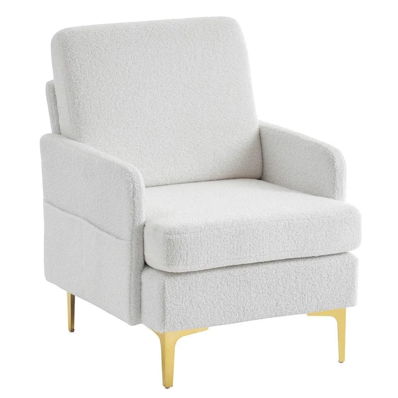 Multi-Color Linen Accent Armchair, Single Seat
