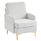 Multi-Color Linen Accent Armchair, Single Seat
