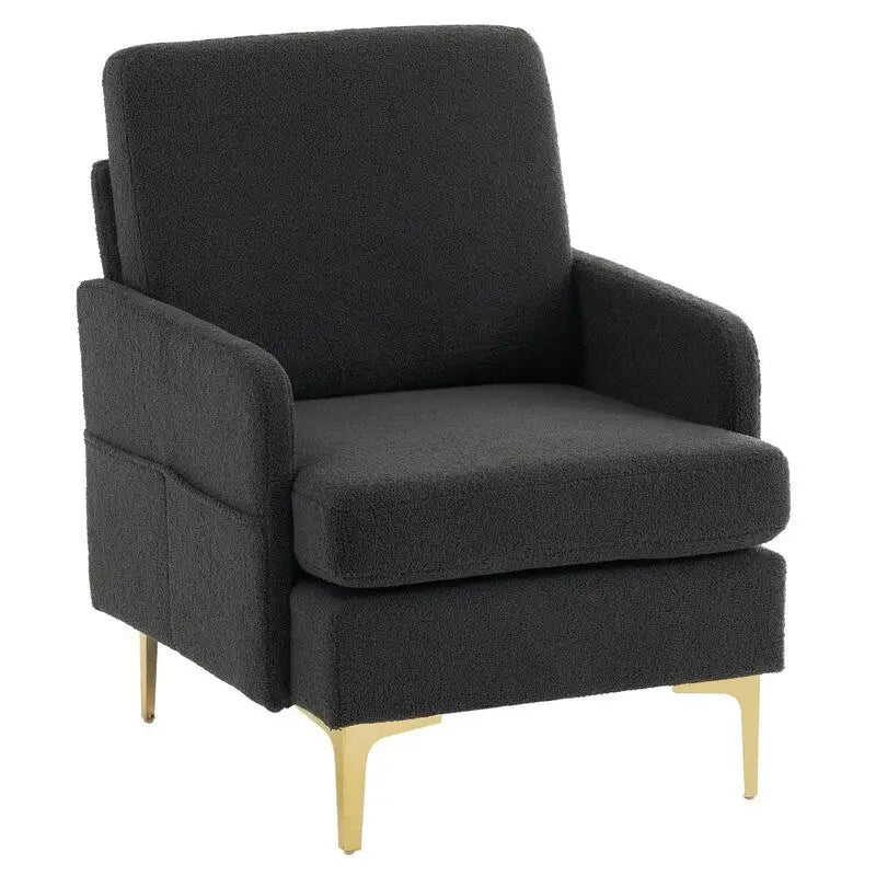 Multi-Color Linen Accent Armchair, Single Seat