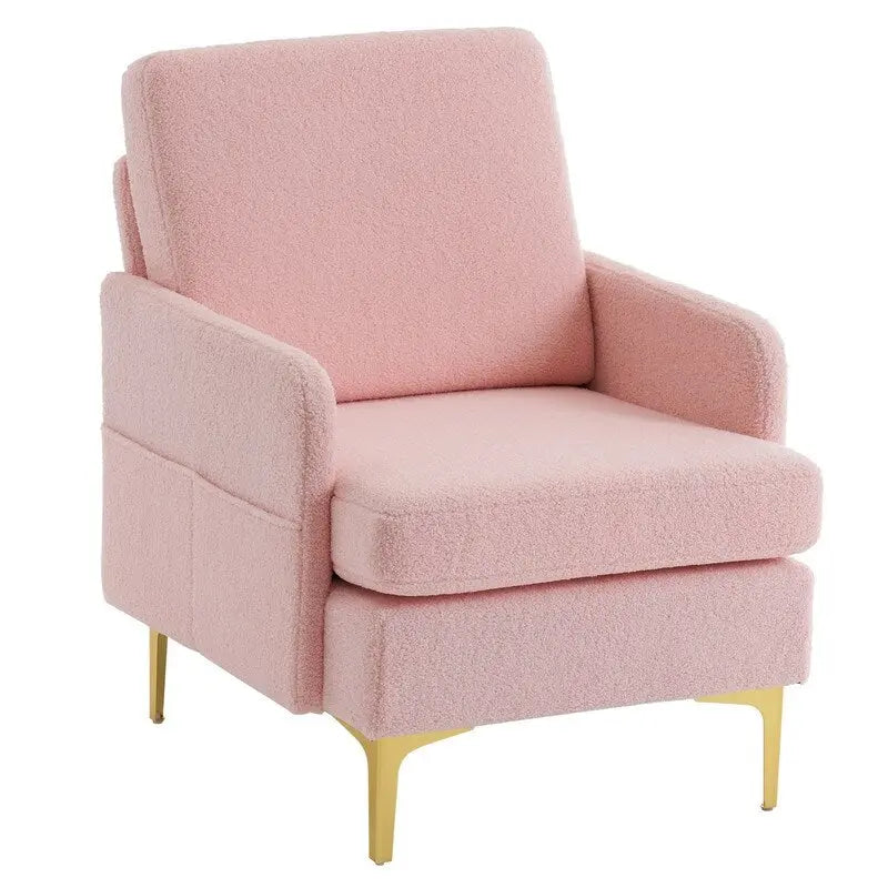 Multi-Color Linen Accent Armchair, Single Seat