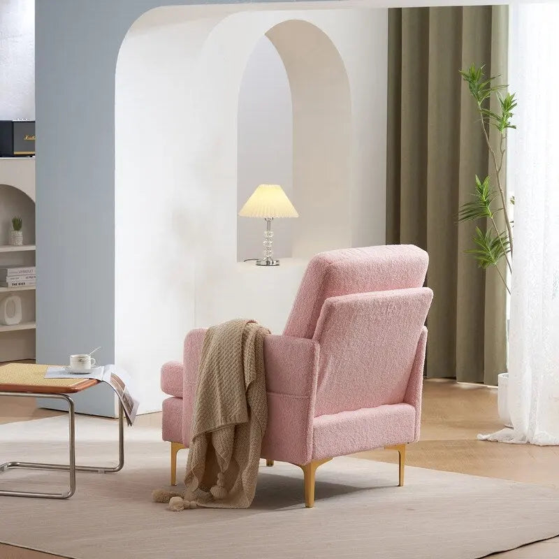Multi-Color Linen Accent Armchair, Single Seat