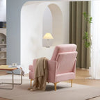 Multi-Color Linen Accent Armchair, Single Seat
