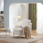Multi-Color Linen Accent Armchair, Single Seat