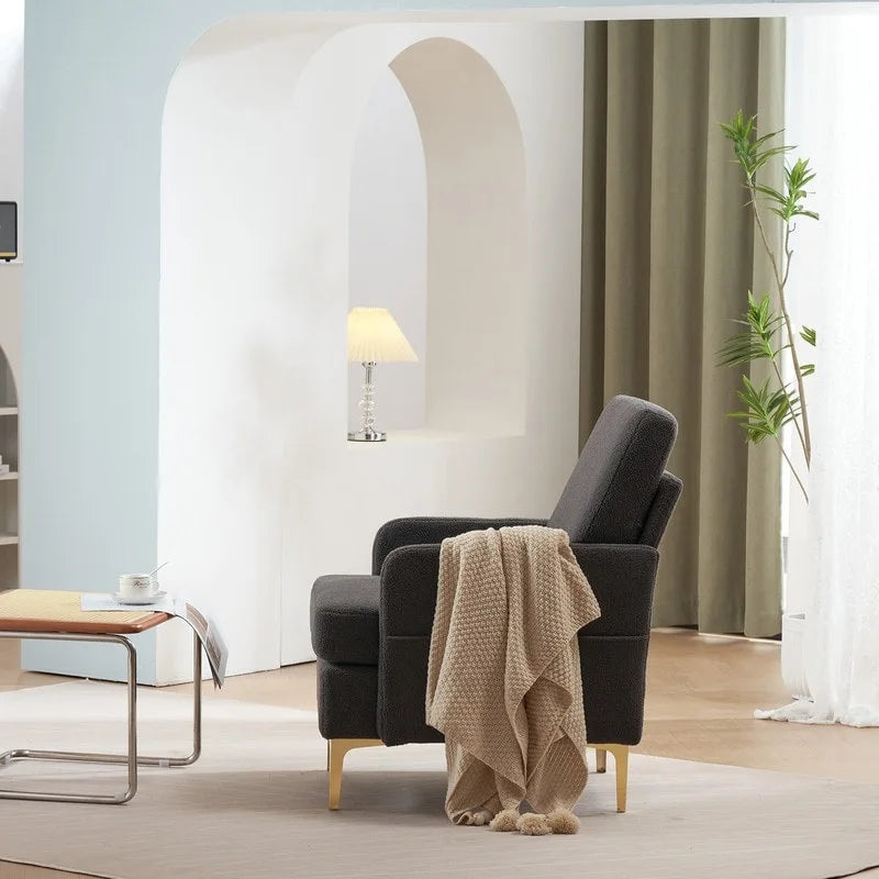Multi-Color Linen Accent Armchair, Single Seat