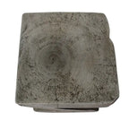 Black / Light Gray Z-Shape Outdoor Lightweight Concrete Side Table