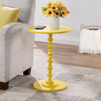 Multi-Color Round Spindle Side Table for 1