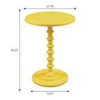 Multi-Color Round Spindle Side Table for 1