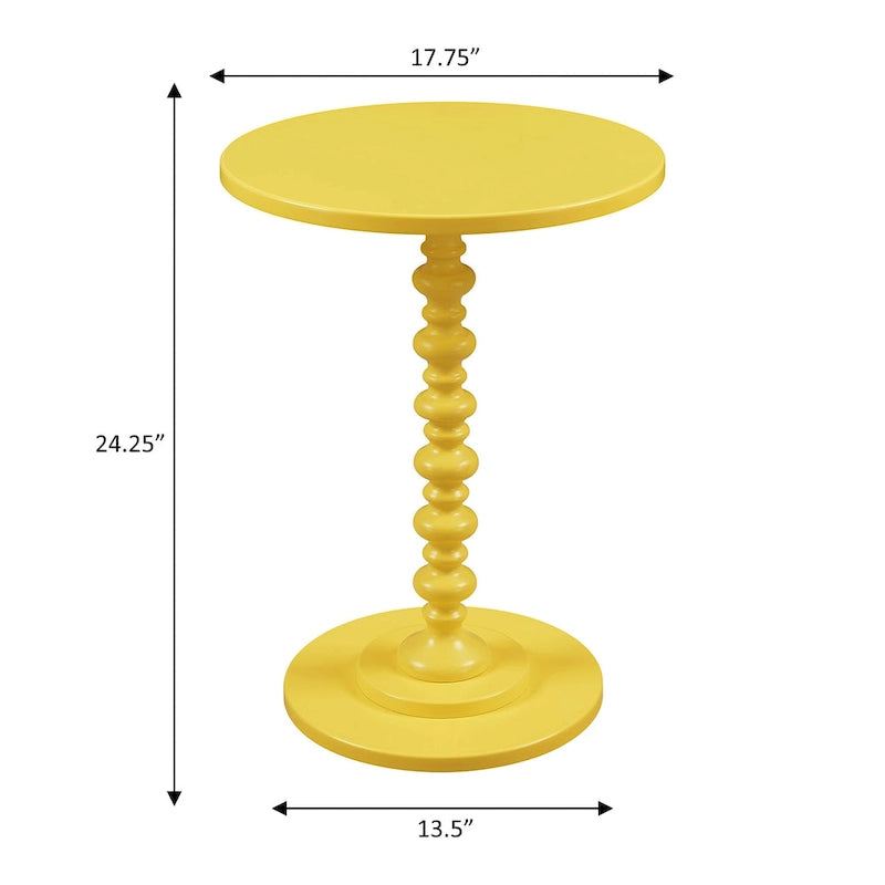 Multi-Color Round Spindle Side Table for 1