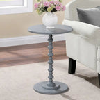 Multi-Color Round Spindle Side Table for 1