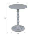 Multi-Color Round Spindle Side Table for 1