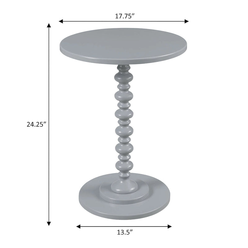 Multi-Color Round Spindle Side Table for 1