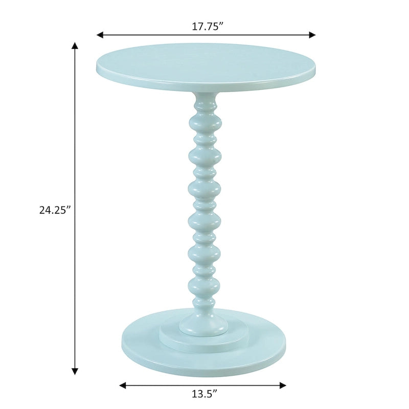 Multi-Color Round Spindle Side Table for 1